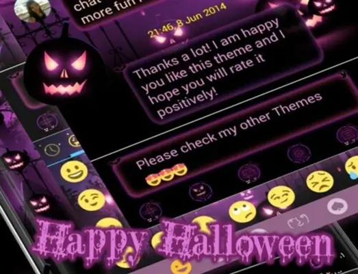 SMS Messenger Halloween Theme android App screenshot 0