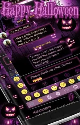 SMS Messenger Halloween Theme android App screenshot 1